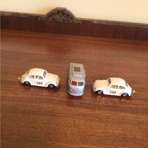 Vintage Beetle Toy Car Set